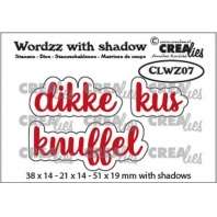 Crealies Wordzz with Shadow dikke Kus
