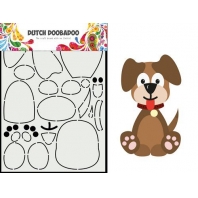 Dutch Doobadoo Dutch Card  Built up Hondje A5