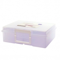 Vaessen Creative - trnasparante opbergdoos met 16 doosjes