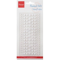 Marianne Design Decoration Enamal dots - Sneeuwvlokken