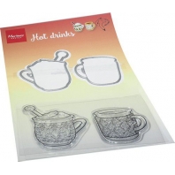 Marianne Design Clear Stamp & Die Hetty's warme dranken