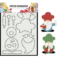 Dutch Doobadoo Card Art A5 Built up Cooking Gnome
