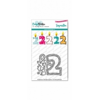 CarlijnDesign Snijmallen Kaarsjes cijfers 2