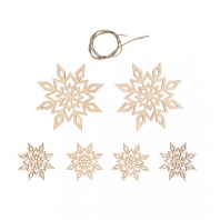 Rayher - Houten deco Sneeuwvlokken