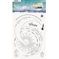 Studio Light Clear Stamp Moon Flower nr 136