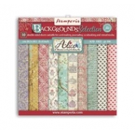 Stamperia - Alice - Backgrounds - 20,3x20,3cm