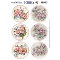 Yvonne Creations - Aquarella Scenery - Roses Square