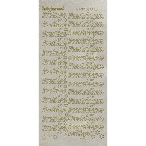 Shiny Details Prettige Feestdagen  Goud