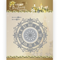 Golden Christmas - Precious Marieke - Wall Clock