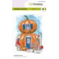 CraftEmotions clearstamp A6 - Pumpkin House