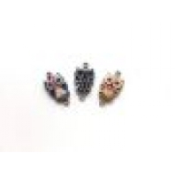 Metalen Bedels Uilen 3 ST 