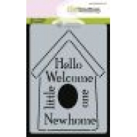 CraftEmotions Mask Stencil Birds - Vogelhuisje A6