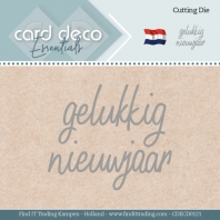 Card Deco - Snijmal - gelukkig nieuwjaar