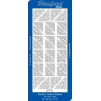 Starform- Outline Stickers Zilver 1018