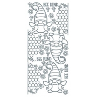 JEJE Peel - off stickers Bee kind - Zilver
