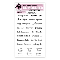 Art Impressions - Harvest Sentiments Set