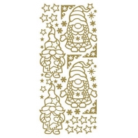 JEJE Peel - off stickers Gnome Christmas - Goud