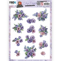 Yvonne Creations - Very Purple - 3D Push Out  - Blueberries