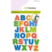 CraftEmotions Impress stamp Die - Alfabet hoofdletters