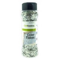 CraftEmotions Color Flakes - Graniet Wit Grijs