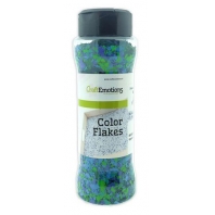 CraftEmotions Color Flakes - Graniet Groen Blauw