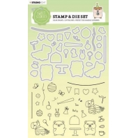 Studio Light Stamp & Cutting Die  Sweet Stories nr 56