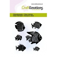 CraftEmotions clearstamps 6x7cm - Tropische vissen