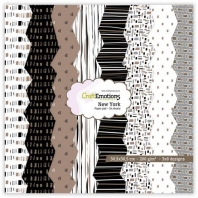 CraftEmotions Paper Pad New York - bruin 24 vel 30,5x30,5cm