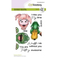 CraftEmotions clearstamps. A6 - Funny Animals 1