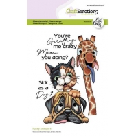 CraftEmotions clearstamps. A6 - Funny Animals 4
