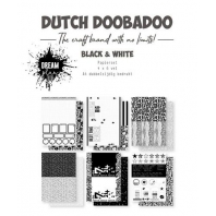 Dutch Doobadoo Papierset A4 Black & White