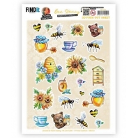 Yvonne Creations -  Bee Honey - 3D Push Out -  elements A