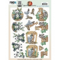 Yvonne Creations - 3D knipvel -  Zoo Panda