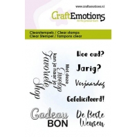CraftEmotions clearstamps 6x7cm - Cadeaubon teksten NL