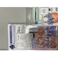 Art Impressions - Throwback Annie front & back set 5799   basket