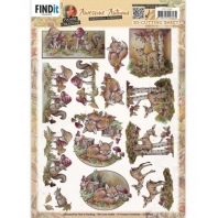 Yvonne Creations - Awesome Autumn - 3D Knipvel Fox