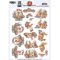 Yvonne Creations - 3D knipvel - Pets Bunny