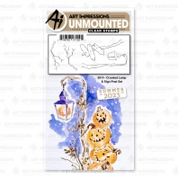 Art Impressions - Crooked Lamp & Sign Post Set 5814