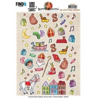 Yvonne Creations 3D knipvel elements Sinterklaas