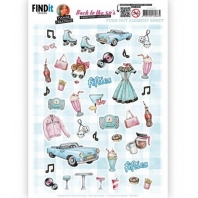 Yvonne Creations - Back to the fifties - 3D Push Out - Elements Sheet A