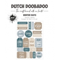 Dutch Doobadoo Stansvel A4 Winter days - labels