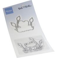 Marianne Design Clear Stamp & dies Frog