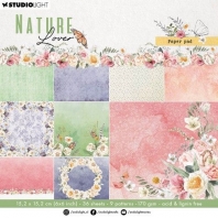 Studio Light Designer Paper Pad Nature Lover nr 129   15,2x15,2cm