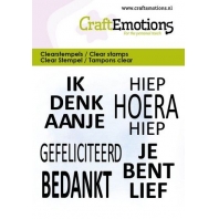 CraftEmotions clearstamps 6x7 cm - Ik denk aan je - tekst