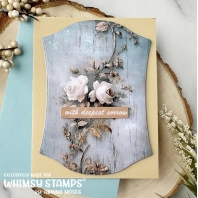 Whimsy Stamps - Quick Fronts - A2 Sympathy Bouquet 2