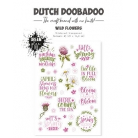 Dutch Doobadoo Dutch Sticker  Wild Flowers A5 Transparant