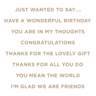 Spellbinders Just Wanted to Say Glimmer Hot Foil Plate