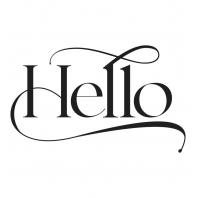 Spellbinders Hello Press Plate