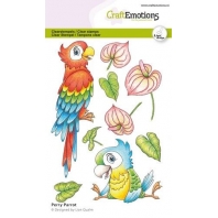 CraftEmotions - clearstamps A6 Perry Parrot