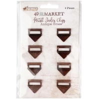 49Market - Metal Index Clip - Antique Brass